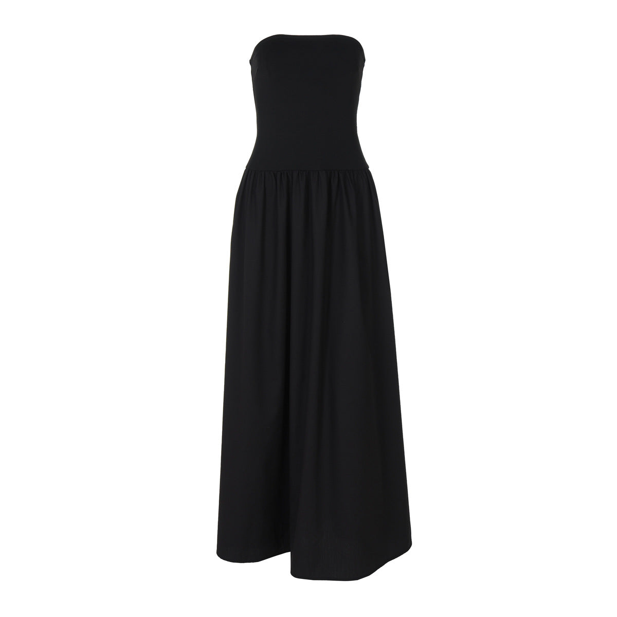 Robe ROMY — longue bustier froncée