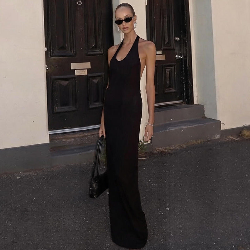 Robe longue dos nu