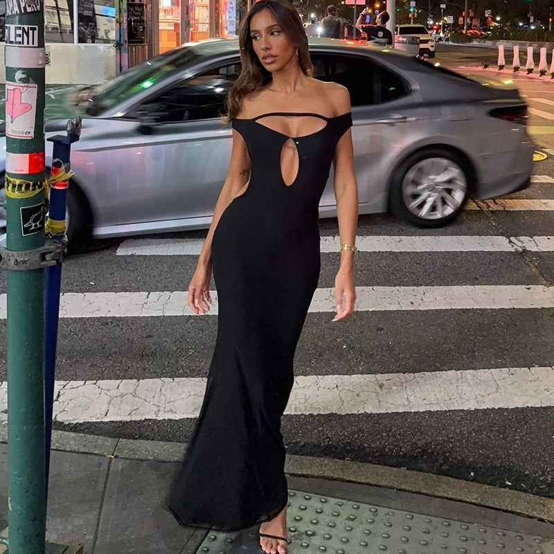 Robe longue épaules dénudées