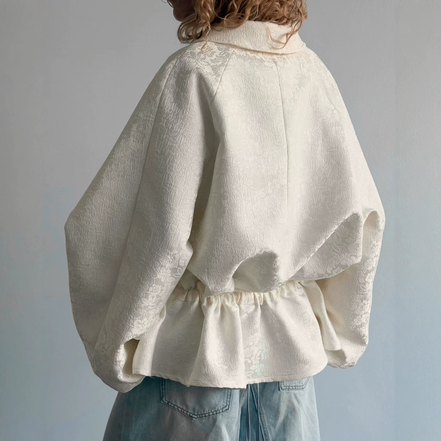 Veste LOUISE jacquard abricot